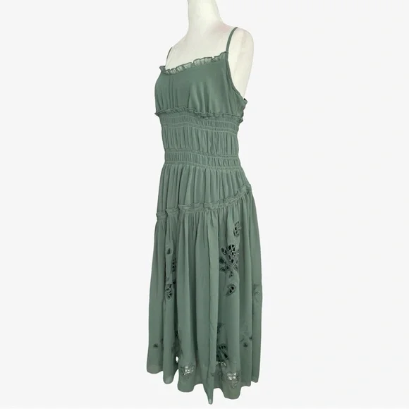 anthropologie moss green dress High Neck Mint Green Chiffon A-line Bridesmaid Dress – Ohmollydress main image 0